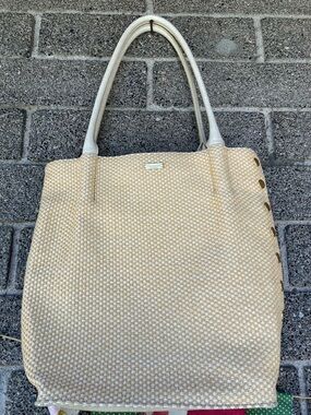 Hammitt Los Angeles Raffia and Vegan Leather Tote